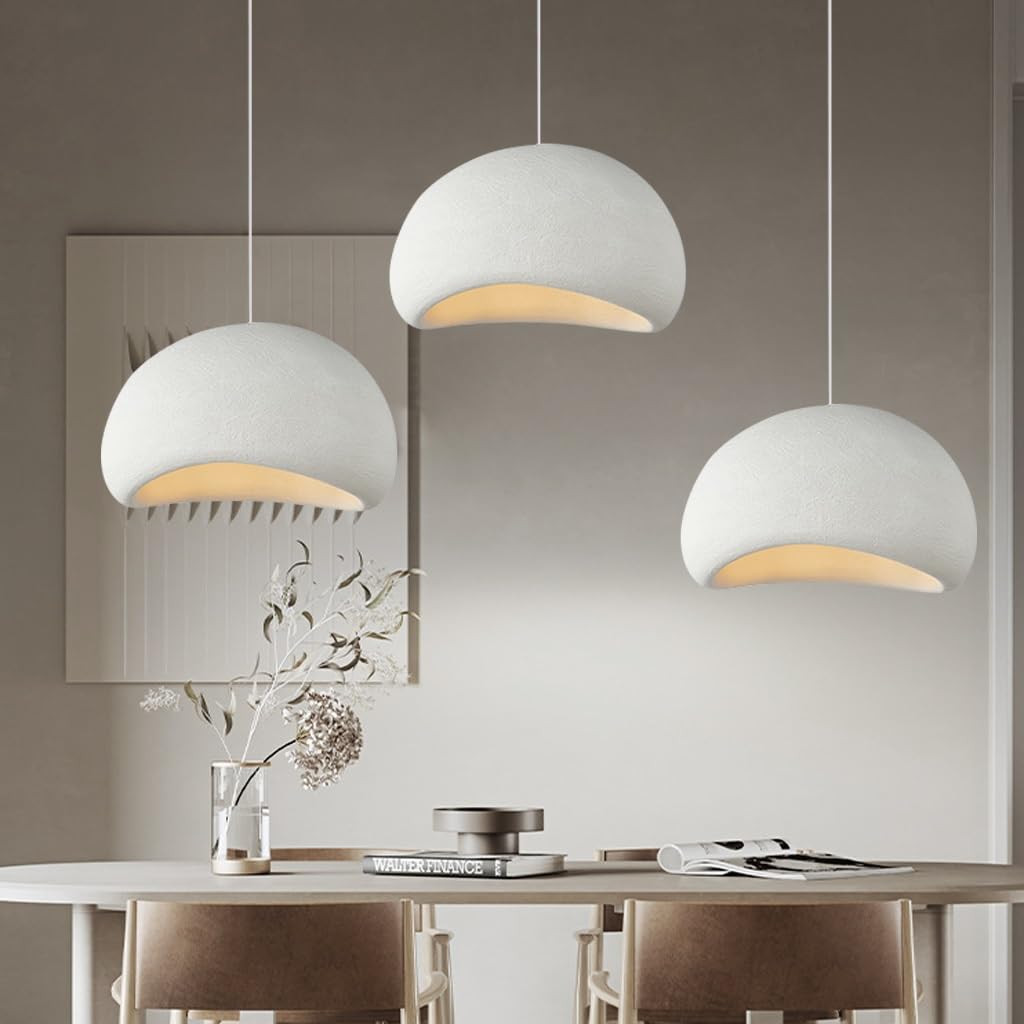 Modern Pendant Light for Dining Room Kitchen Island Hallway Restaurant Hanging Lamp E26 Base Japa... | Amazon (US)