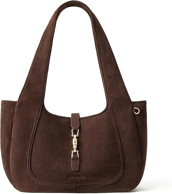 BOSTANTEN Suede Shoulder Bag for Women Vintage Purse Dumpling Tote | Soft Faux Suede and Vegan Le... | Amazon (US)