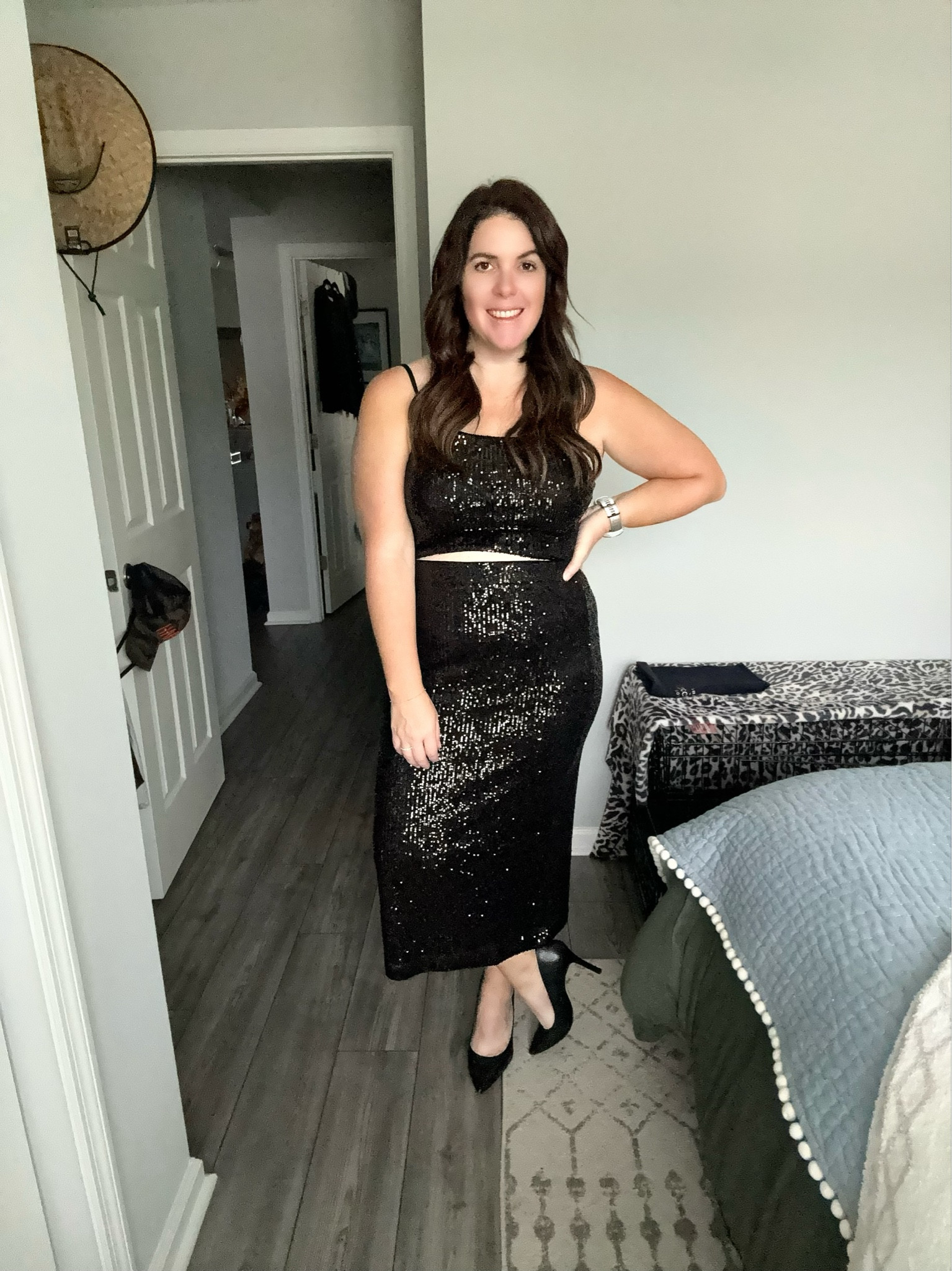 The best sequin set is a winner for NYE! The set is from Amazon, it is a set that could be worn together or styled separately, to match whatever look you need for NYE! Both pieces run TTS, also comes in silver, the top is on sale and currently $20.93 and the skirt is $41.93! 

#LTKstyletip #LTKparties #LTKHoliday