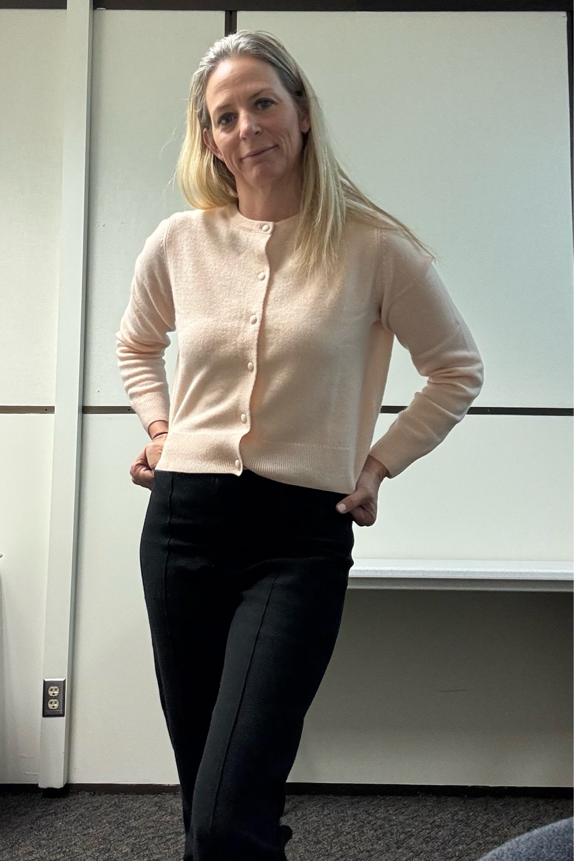 I received this pretty pink cashmere sweater from Tuckernuck. I hesitated because it is cropped but it’s really cozy! Paired with black pants today because I’m at work. But it will look great with jeans, a skirt and more! 

#LTKover40 #LTKstyletip