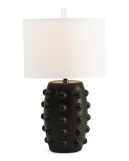 26in Matte Dots Ceramic Table Lamp | Marshalls