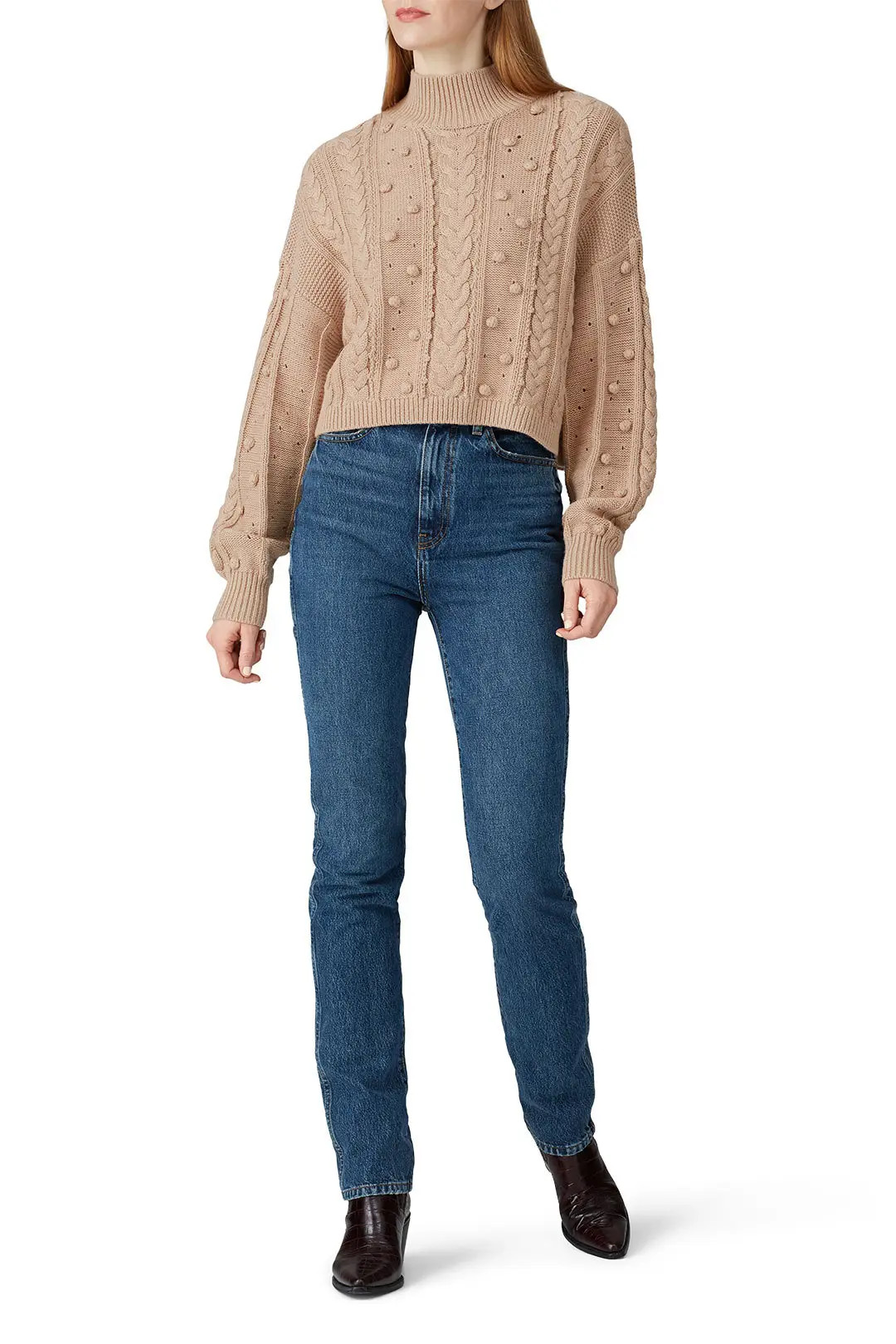 Nicholas Crop Cozy Sweater | Rent The Runway