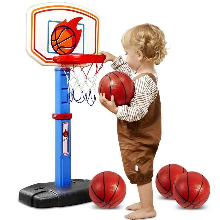 Syncfun Kids Basketball Hoop, Toddler Basketball Arcade Game Set, Adjustable Basketball Goal With... | Walmart (US)