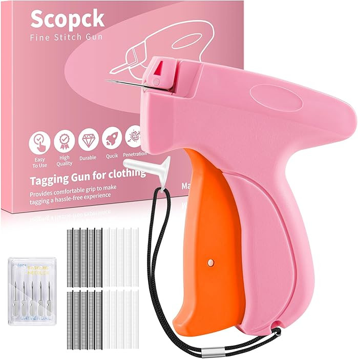 Stitch Gun for Clothes - Handheld Stitch Gun Quick Clothing Fixer - Tagging Gun - Includes 6 Need... | Amazon (US)