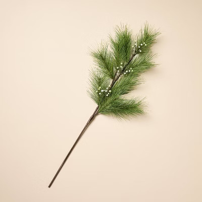 36" Long Needle Pine with White Berry Artificial Stem - Hearth & Hand™ with Magnolia | Target