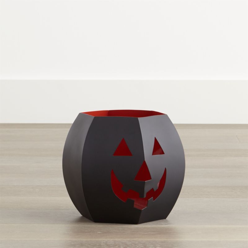 Small Halloween Pumpkin Lantern + Reviews | Crate & Barrel | Crate & Barrel