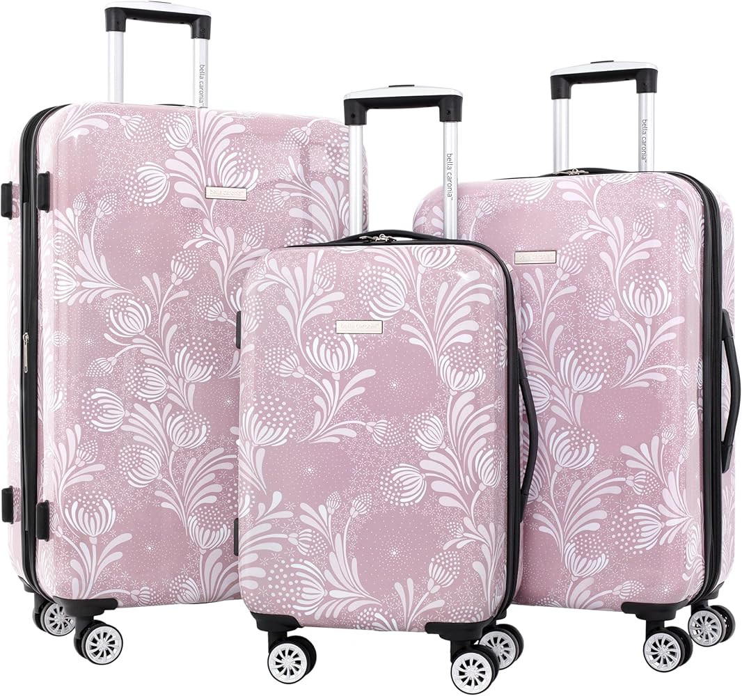 Travelers Club Bella Caronia Deluxe 20", 7 Luggage & Travel Accessories, Selva, 3 Piece Set | Amazon (US)