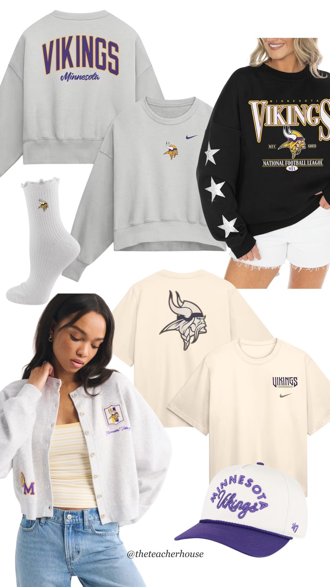 NFL starts this week! Minnesota Vikings for women 💜💛🏈

#LTKSeasonal #LTKootd