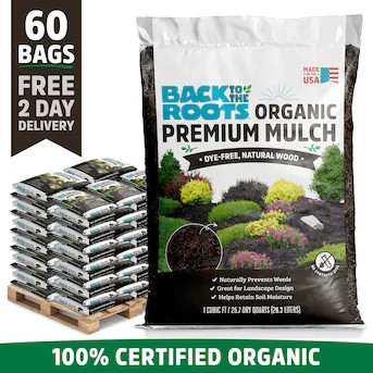 Back to the Roots 60-cu ft Natural Hardwood Medium Nuggets Bulk Wood Mulch 1 -cu ft Natural Hardw... | Lowe's