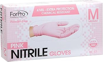 ForPro Professional Collection Disposable Nitrile Gloves, Chemical Resistant, Powder-Free, Latex-... | Amazon (US)