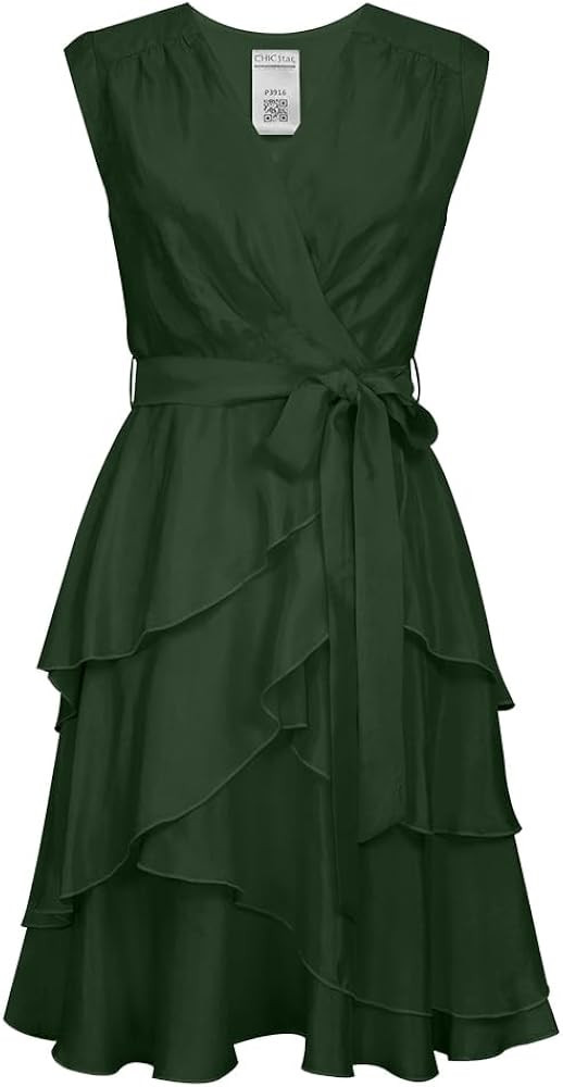 Womens Cupro Layered Dress | Amazon (US)