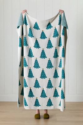 New York City Ballet Cotton Knit Icon Throw Blanket | Anthropologie (US)