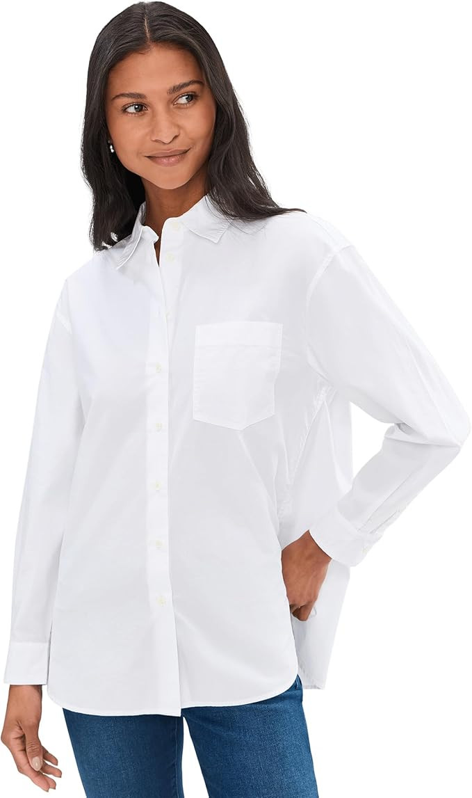 Madewell Womens The Easy Shirt in Poplin | Amazon (US)