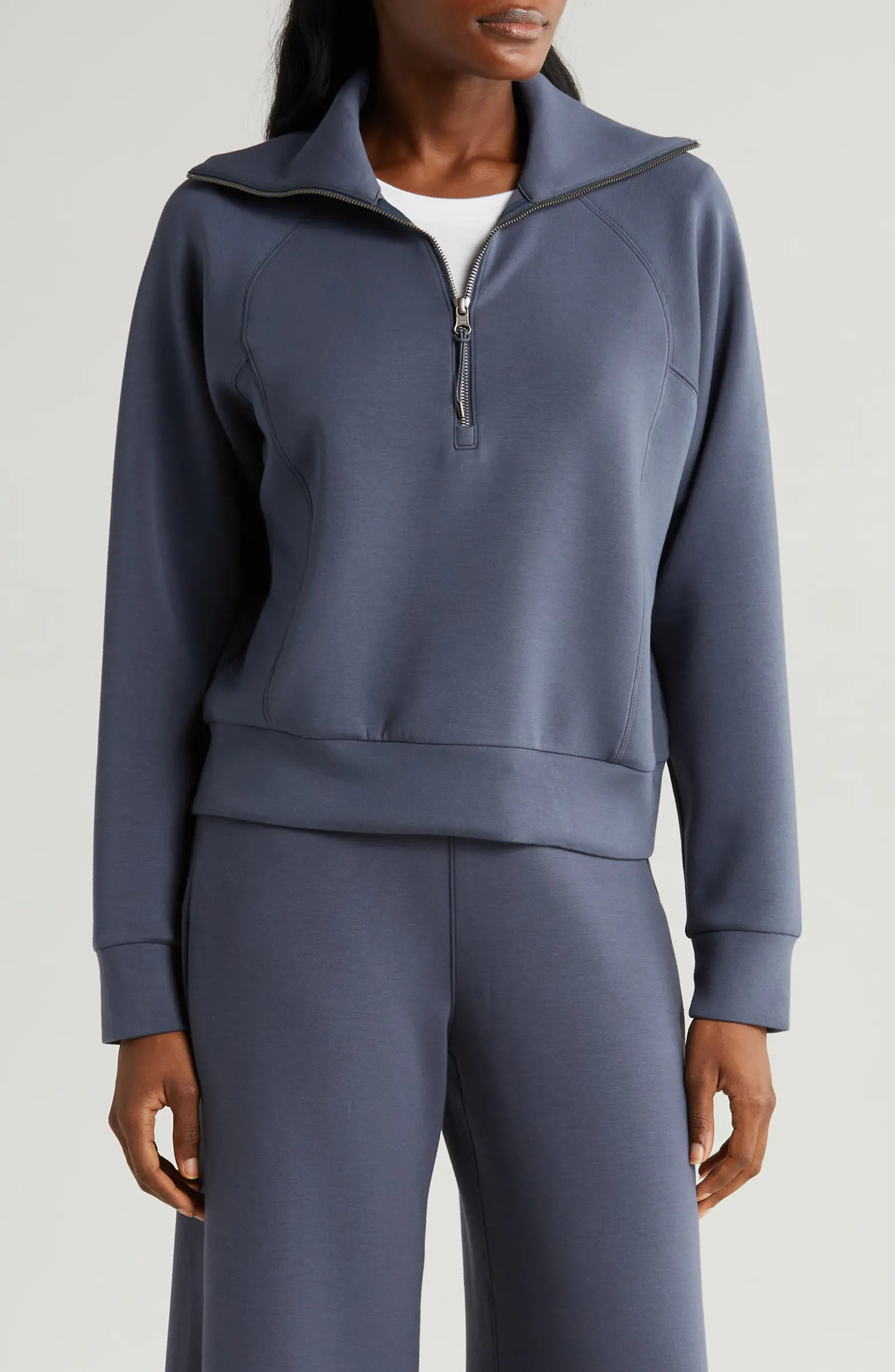 SPANX® AirEssentials Half Zip Sweatshirt | Nordstrom | Nordstrom