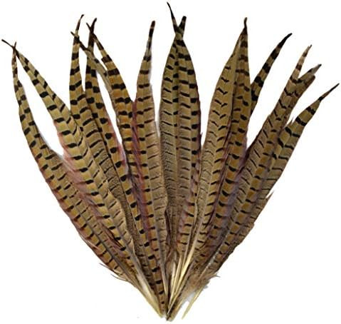 Topbuti 18 Pcs Natural Pheasant Feathers, Crafts DIY Feather Tails for DIY Craft Clothing Dress-u... | Amazon (US)