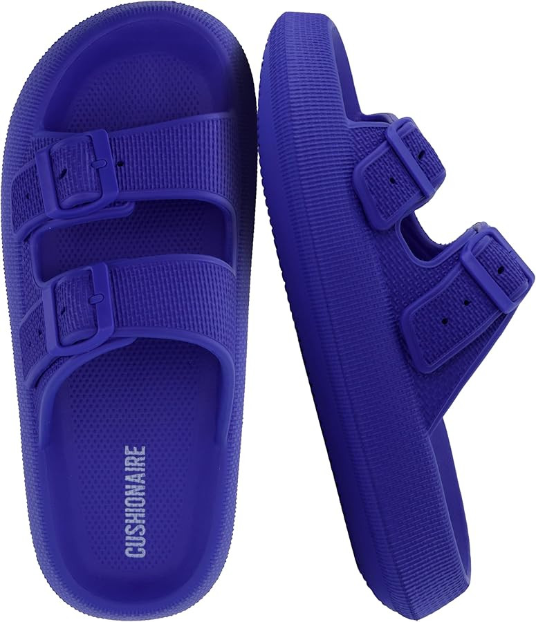 CUSHIONAIRE Fame Pillow Recovery Sandals for Women, Adjustable Double Buckle Waterproof EVA Cloud... | Amazon (US)