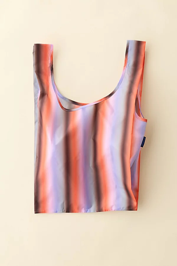 BAGGU Patterned Standard Reusable Tote Bag in Gradient Stripe Poppy at Urban Outfitters | Urban Outfitters (US and RoW)