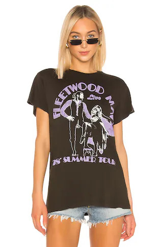 Madeworn Fleetwood Mac '78 Summer Tour Tee in Dirty Black from Revolve.com | Revolve Clothing (Global)
