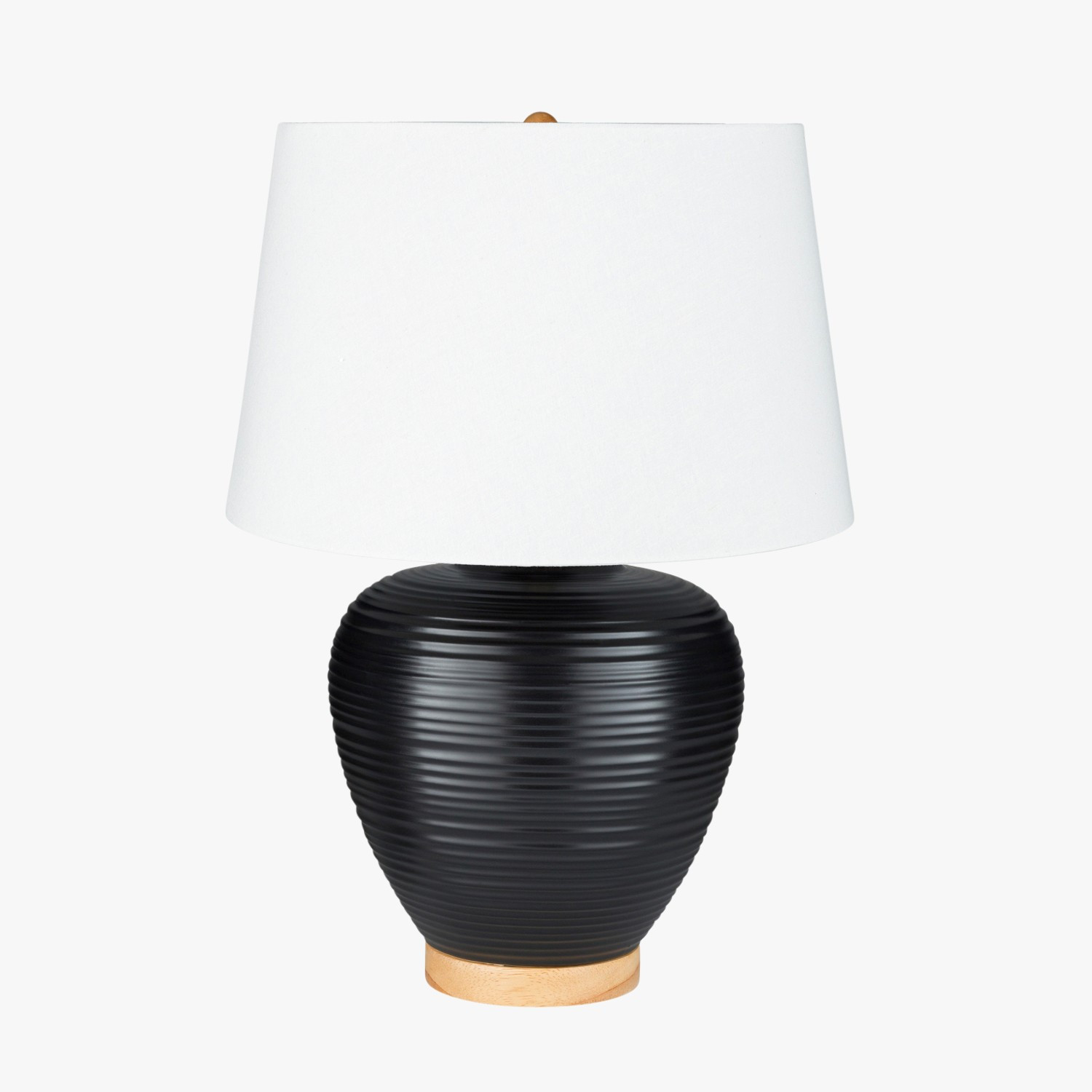 Ballinger Black Ceramic Lamp - Shop Table Lamps and Lighting - Dear Keaton | Dear Keaton