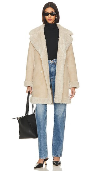 Midi Jetz Coat in Milk | Revolve Clothing (Global)