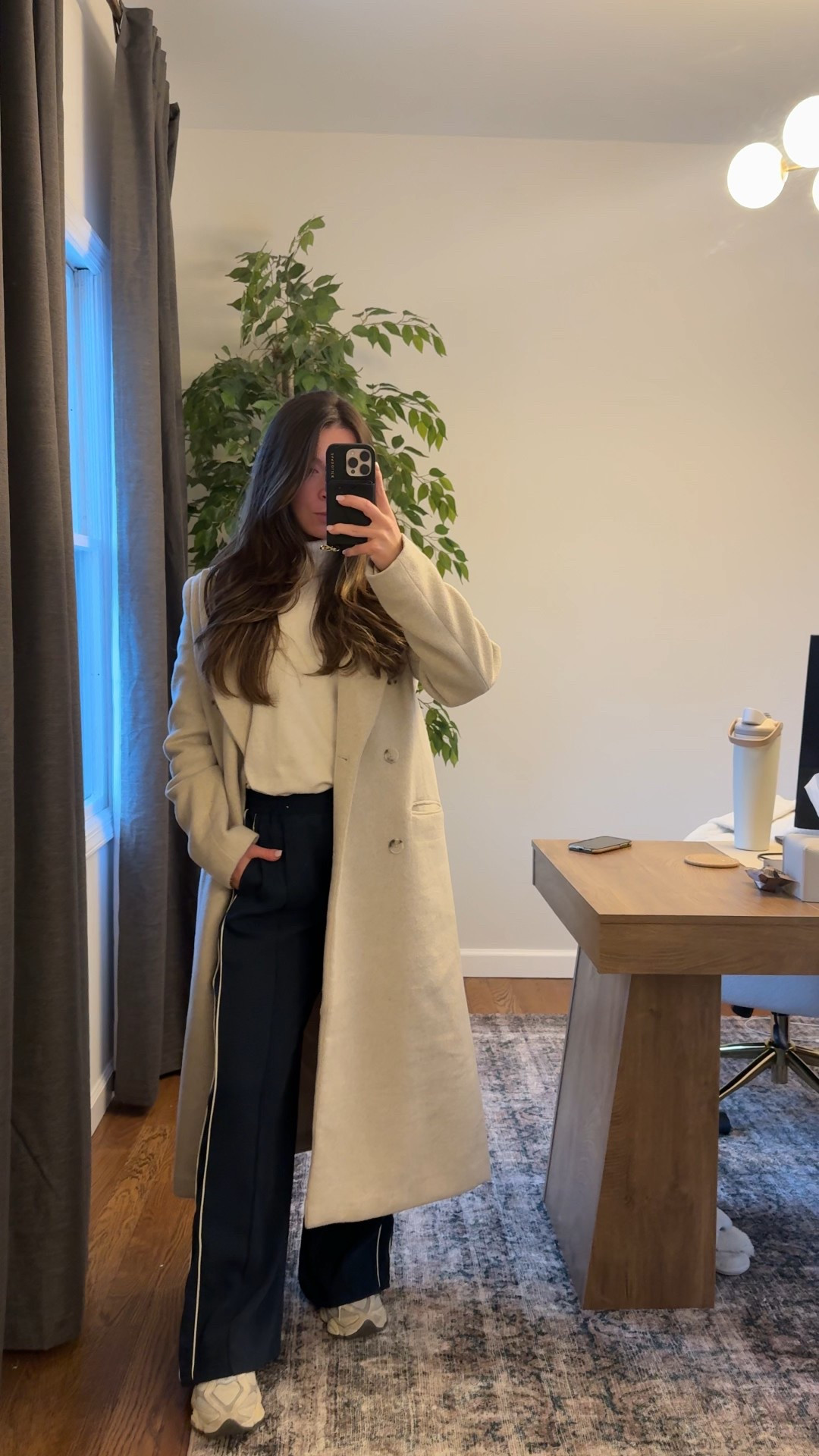 Casual outfit 
Blue track pants @abercrombie 
Peacoat @Dynamite Clothing XS

#LTKmomlife #LTKootd #LTKSaleAlert