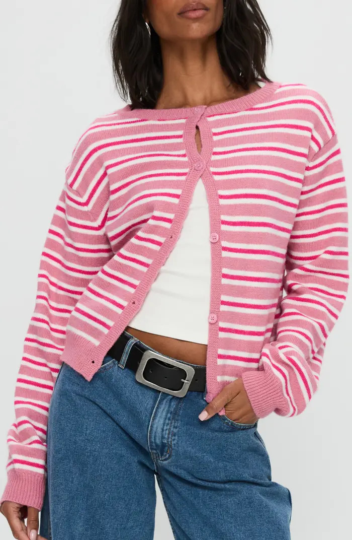 Princess Polly Heavenly Dream Stripe Cardigan | Nordstrom | Nordstrom