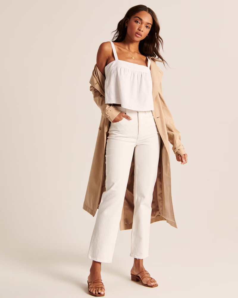 Cropped Trapeze Cami | Abercrombie & Fitch (US)