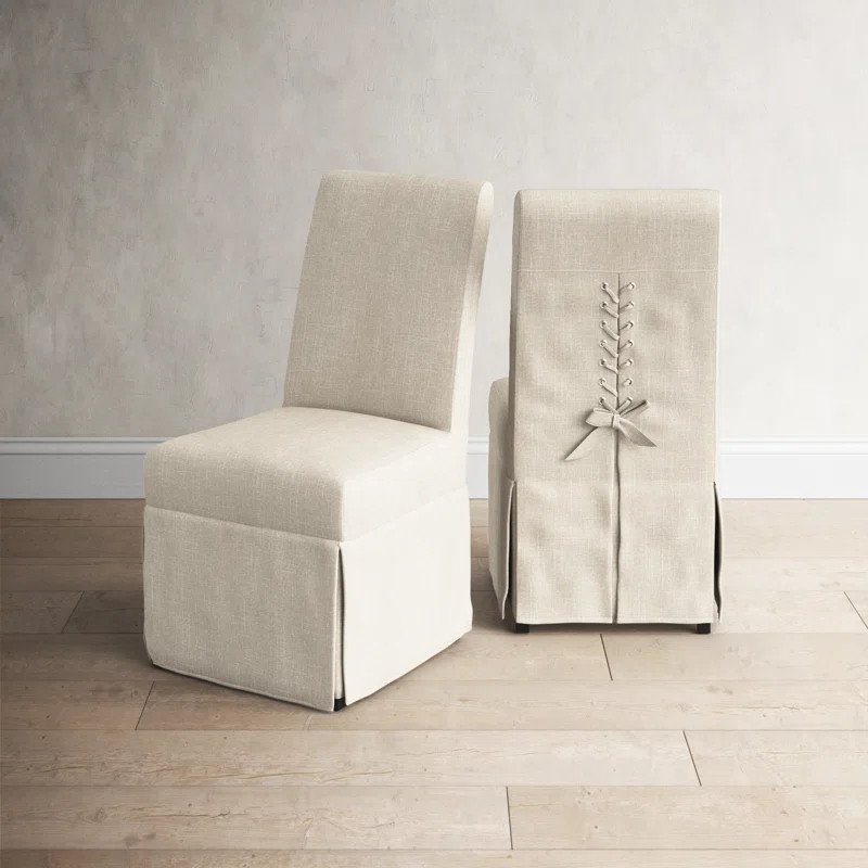 Kesha Upholstered in Natural (Set of 2) | Wayfair North America