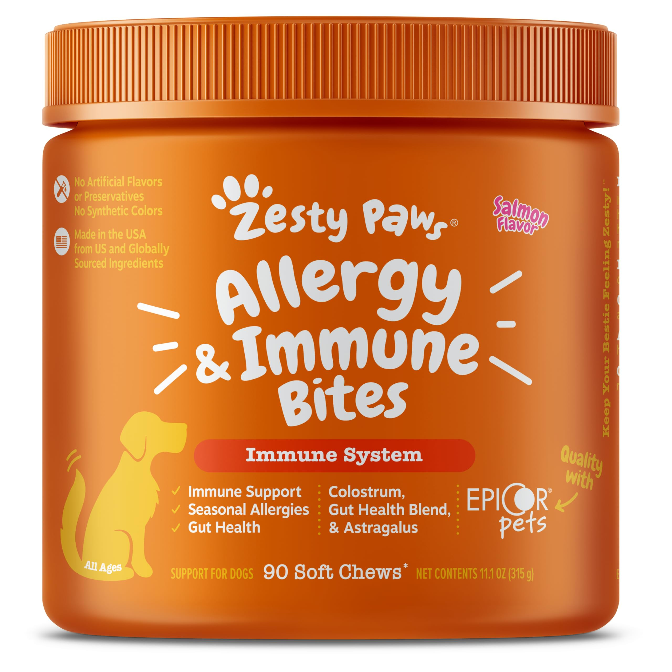 Zesty Paws Dog Allergy Relief- Dog Itching Skin Relief- Dog Probiotics for Itchy Skin and Itchy E... | Amazon (US)
