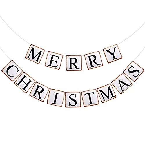 Tinksky MERRY CHRISTMAS Garland Banner Paper Banner Garland 14 Flags for Christmas Party Decorati... | Walmart (US)