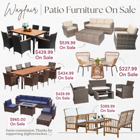 Outdoor patio furniture from wayfair! 

#LTKSeasonal #LTKhome #LTKsalealert