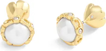 COACH Faux Pearl Front/Back Earrings | Nordstrom | Nordstrom