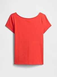 Boatneck Open-Back T-Shirt | Gap Factory
