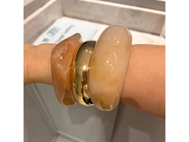 Chunky Resin Bangles, Irregular Thick Bangles, Bracelet Jewelry, Stacking Jewelry, Gift for Her -... | Etsy (US)