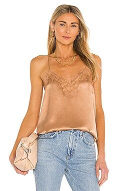 CAMI NYC Racer Charmeuse Cami in Tawny from Revolve.com | Revolve Clothing (Global)