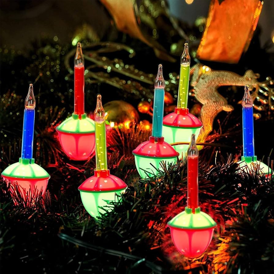 Christmas Bubble Lights,11Ft Multicolor Christmas Bubble Lights with 8 Multi-Color Bulbs (1 Spare... | Amazon (US)
