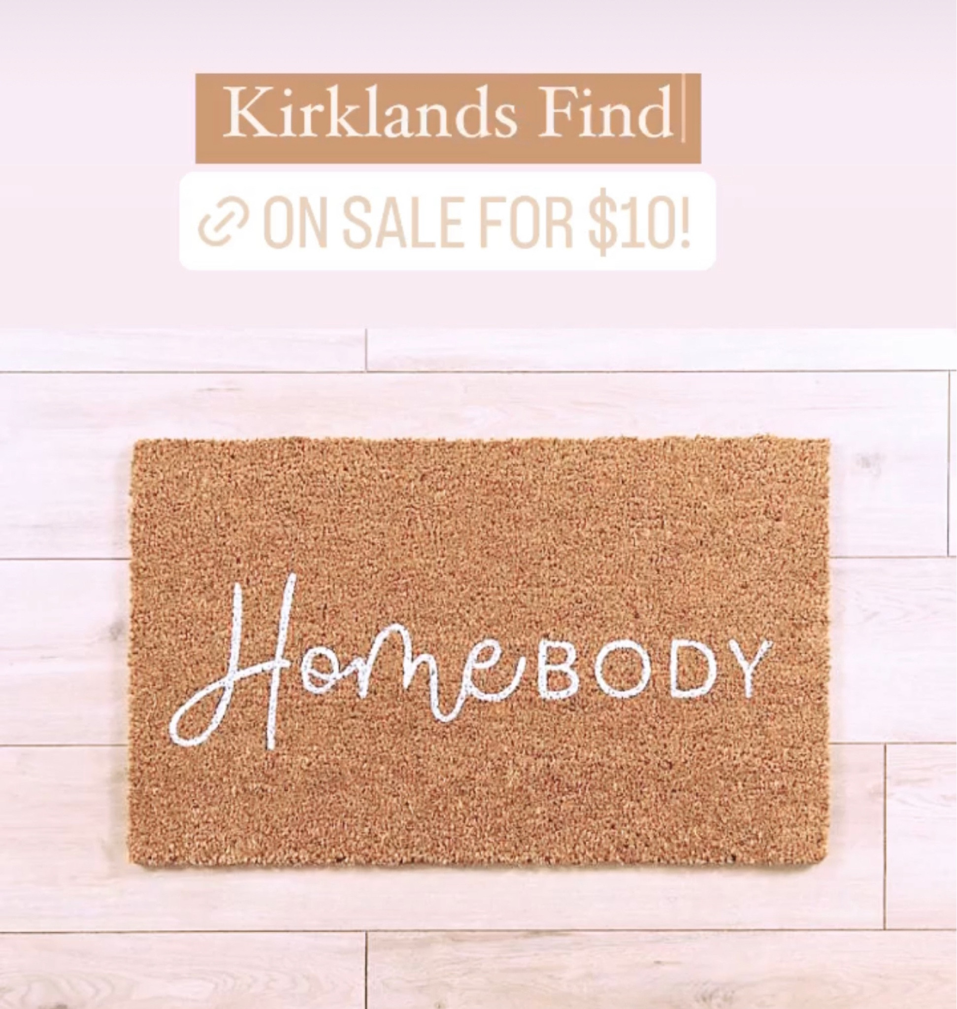 KIRKLANDS SALE ALERT! 

🏃🏼‍♀️RUN! 

Door mat, outdoor patio, homebody

#LTKhome #LTKsalealert #LTKunder50