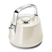 Caraway 2 Quart Whistling Tea Kettle - Durable Stainless Steel Tea Pot - Fast Boiling, Stovetop Agno | Amazon (US)