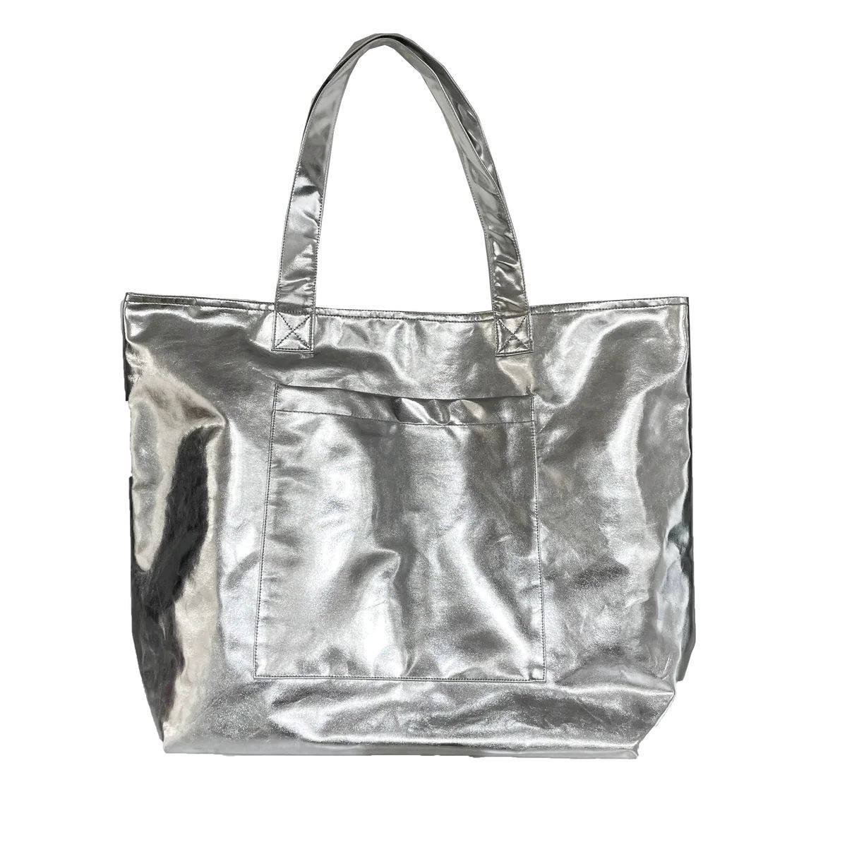 Silver Metallic Everything Bag | Quilted Koala
