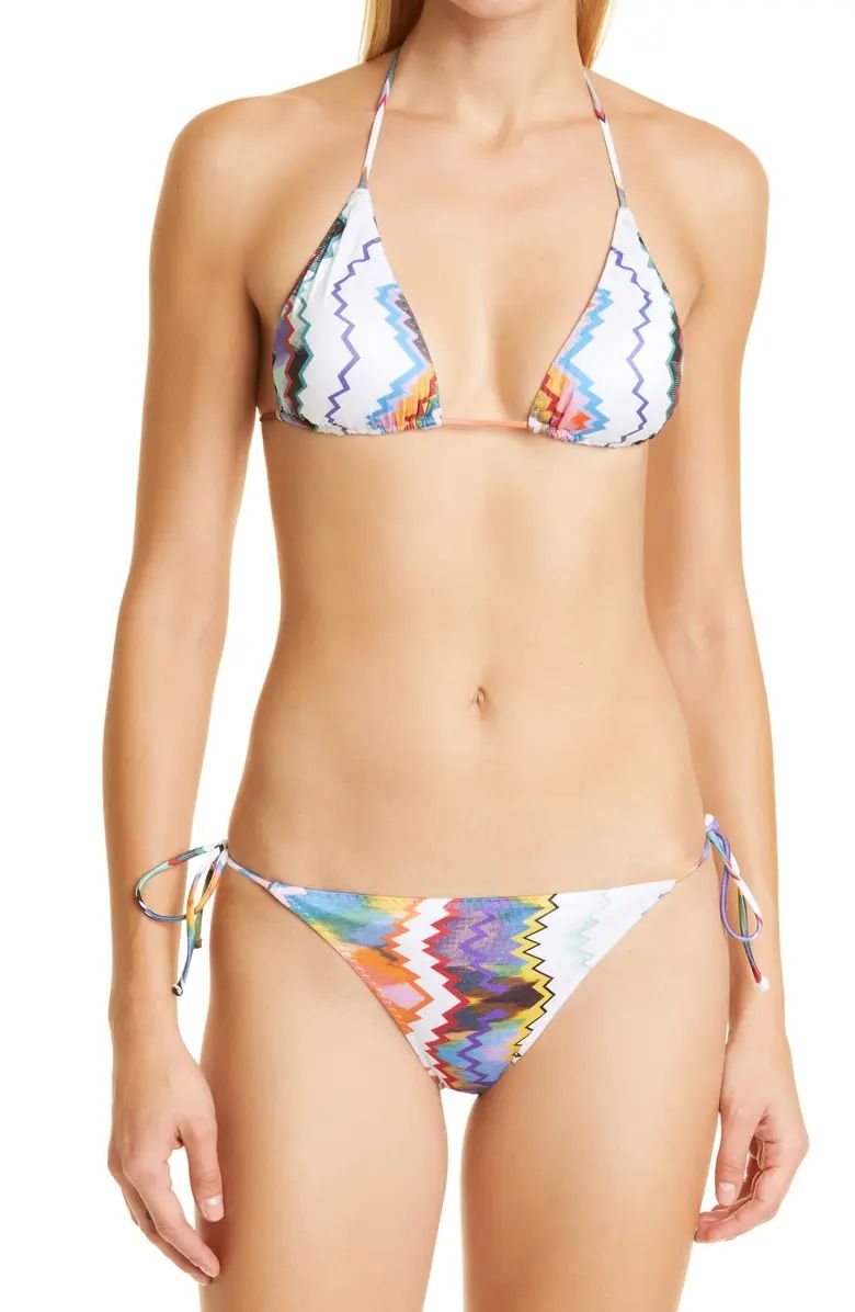 Zigzag Print Two-Piece Swimsuit | Nordstrom