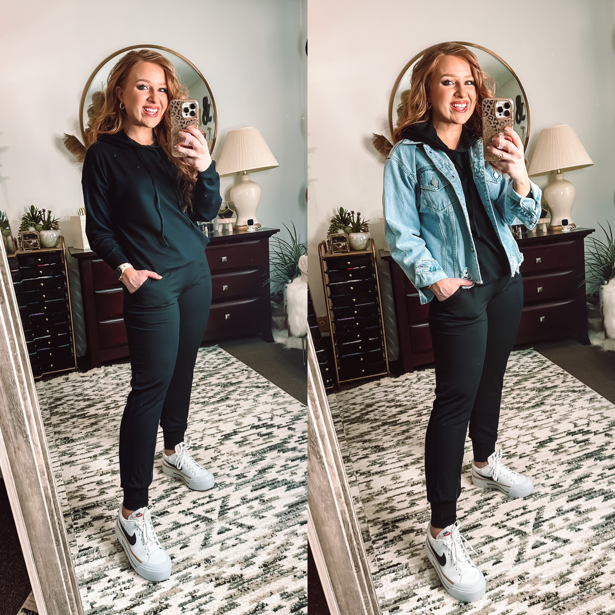 Comfy travel outfit inspiration! 

Sweater hoodie - small 
Black joggers - medium 



#LTKstyletip #LTKtravel #LTKFind