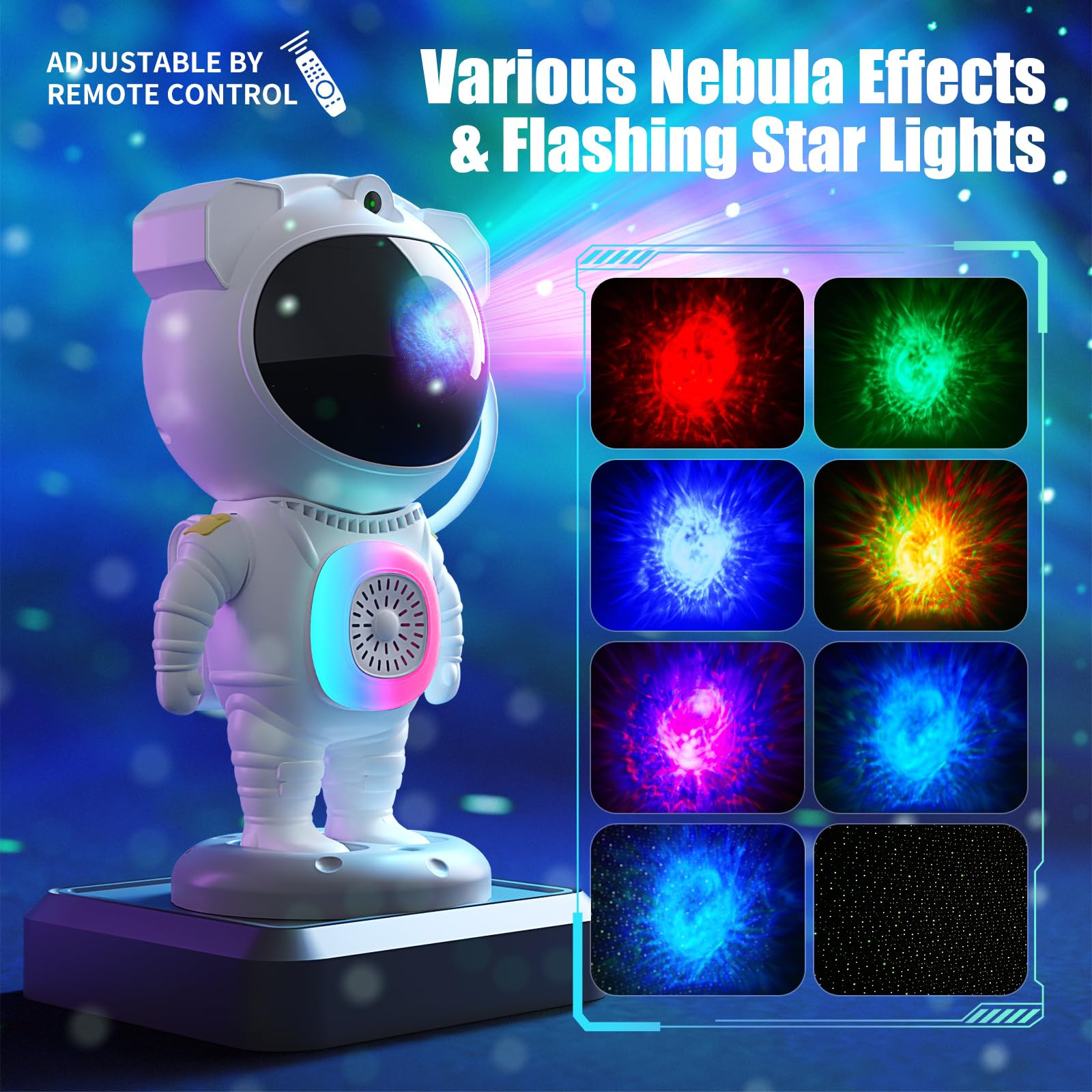 Astronaut Galaxy Projector,Space Projector,with Bluetooth Speaker and Remote Control,360° Adjust... | Amazon (US)