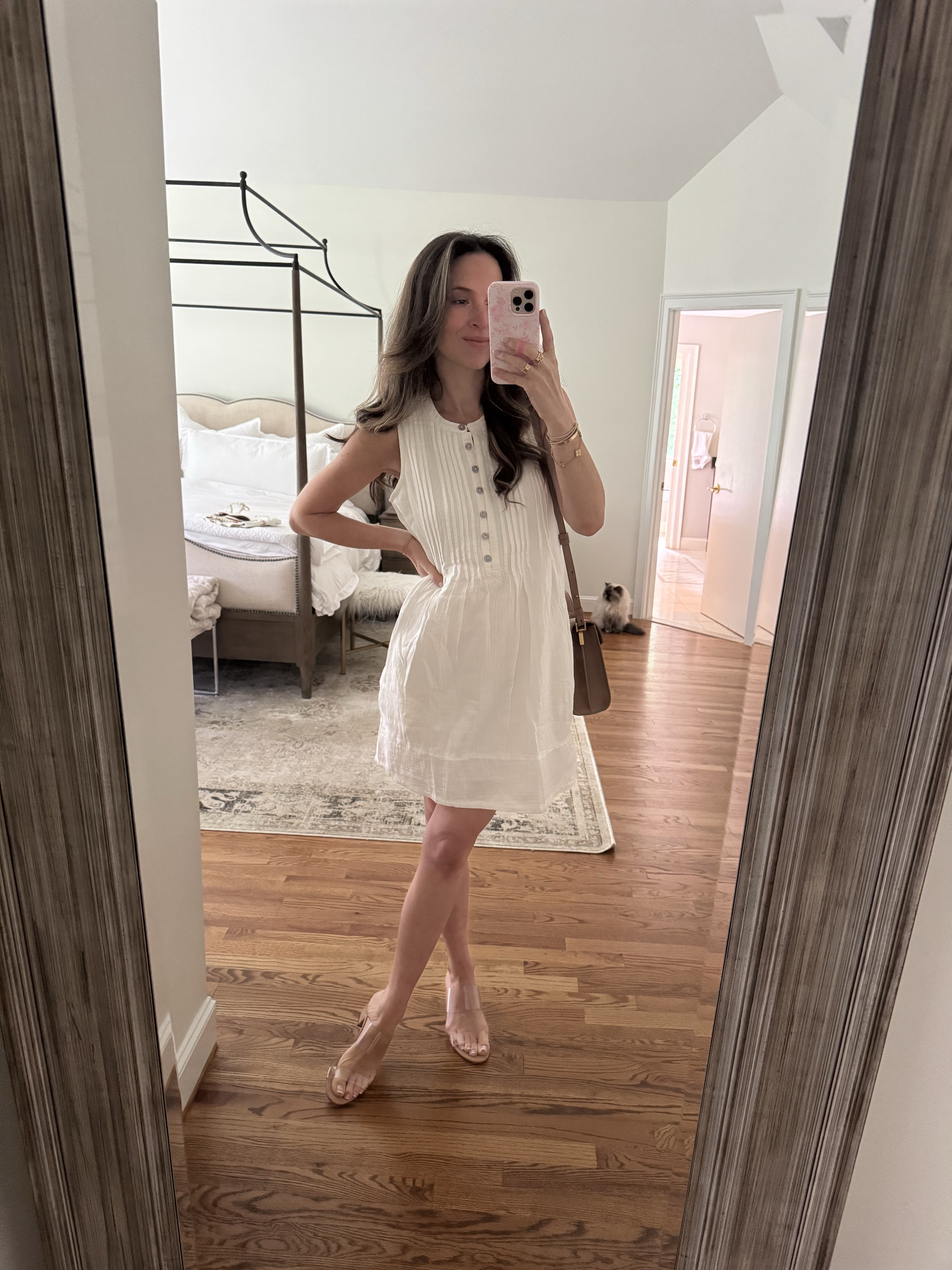 Brunch vibes in this dreamy linen swing dress 🥂 Love how one piece can be styled casual with sneakers or elevated with heels - that’s the versatility I need in my wardrobe! Dress and all styling details linked! Dress runs true to size, wearing XS. 💫 #QuincePartner @onequince

#LTKStyleTip #LTKFindsUnder100 #LTKSeasonal