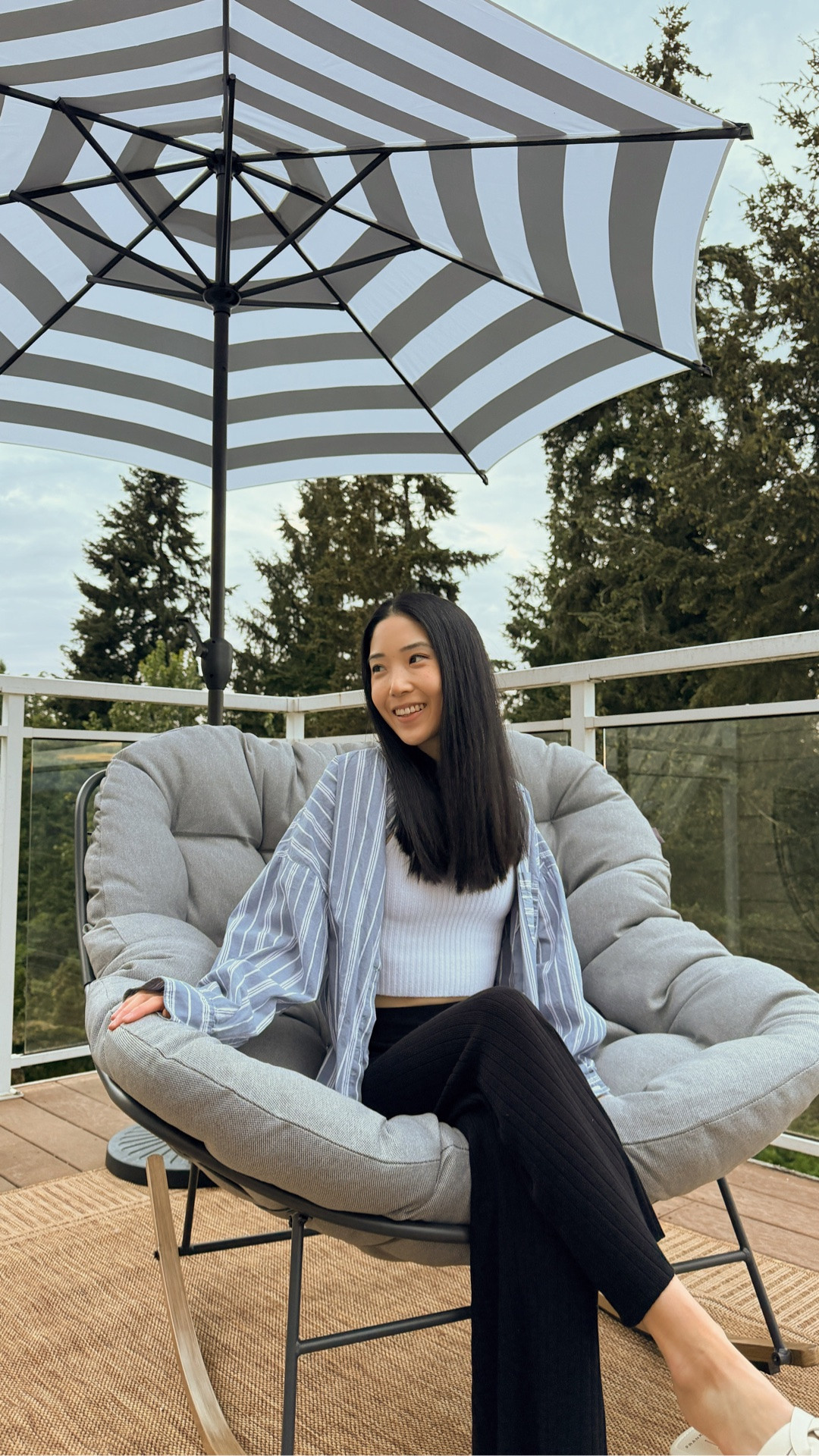 #ad My dream outdoor cozy reading nook 🥰☁️ can’t wait to spend all summer here!!✨
@Wayfair #wishyouwerehere #outdoor #Wayfair #WayfairPartner #backyard #patio #outdoorfurniture

#LTKSeasonal #LTKHome #LTKdayinmylife