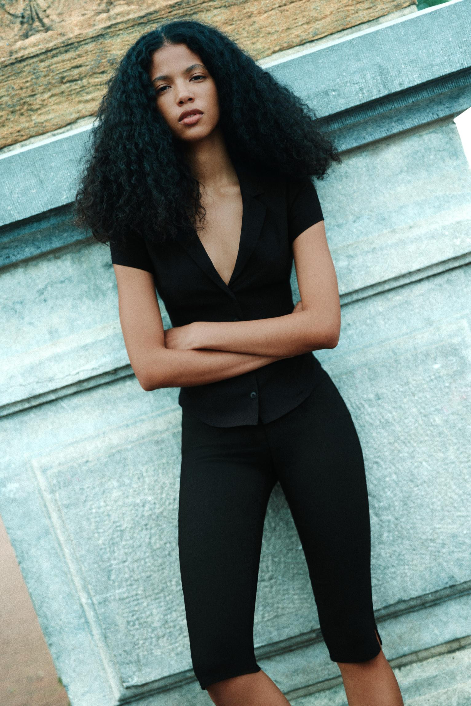 Belted capris | Pull&Bear United Kingdom | PULL and BEAR UK