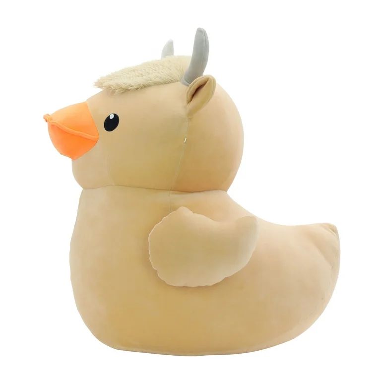 Halloween Jumbo Tan Highland Cow Rubber Duck Plush, 23 in, by Way To Celebrate - Walmart.com | Walmart (US)