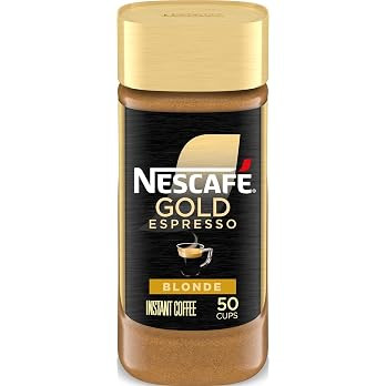 NESCAFÉ Gold Espresso Blonde Instant Coffee, 3.5 oz Jar | Amazon (US)