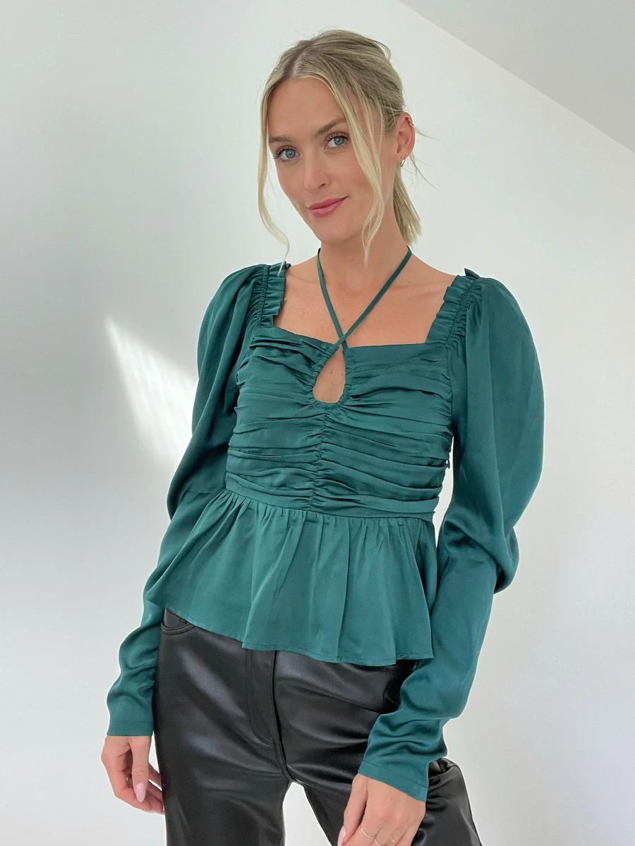 the ruby blouse [green] | Six fifty clothing