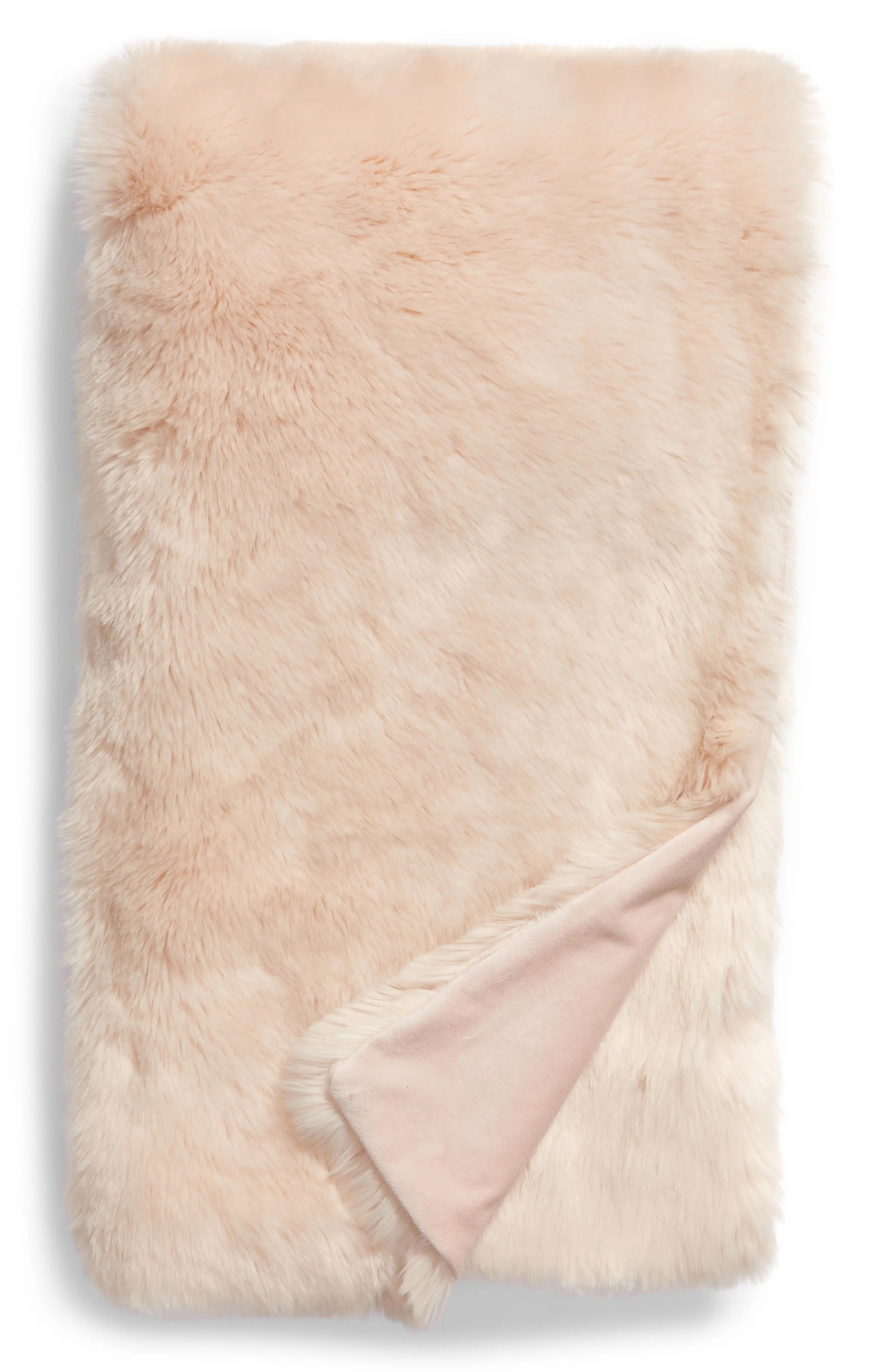 Nordstrom at Home Cuddle Up Faux Fur Throw Blanket | Nordstrom