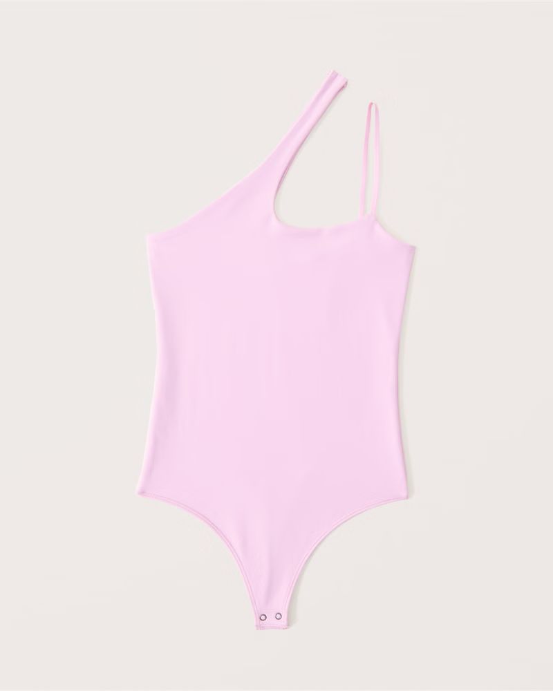 Women's Asymmetrical One-Shoulder Seamless Fabric Bodysuit | Women's Tops | Abercrombie.com | Abercrombie & Fitch (US)